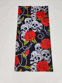 Modeka Multifunktionstuch Skulls Roses